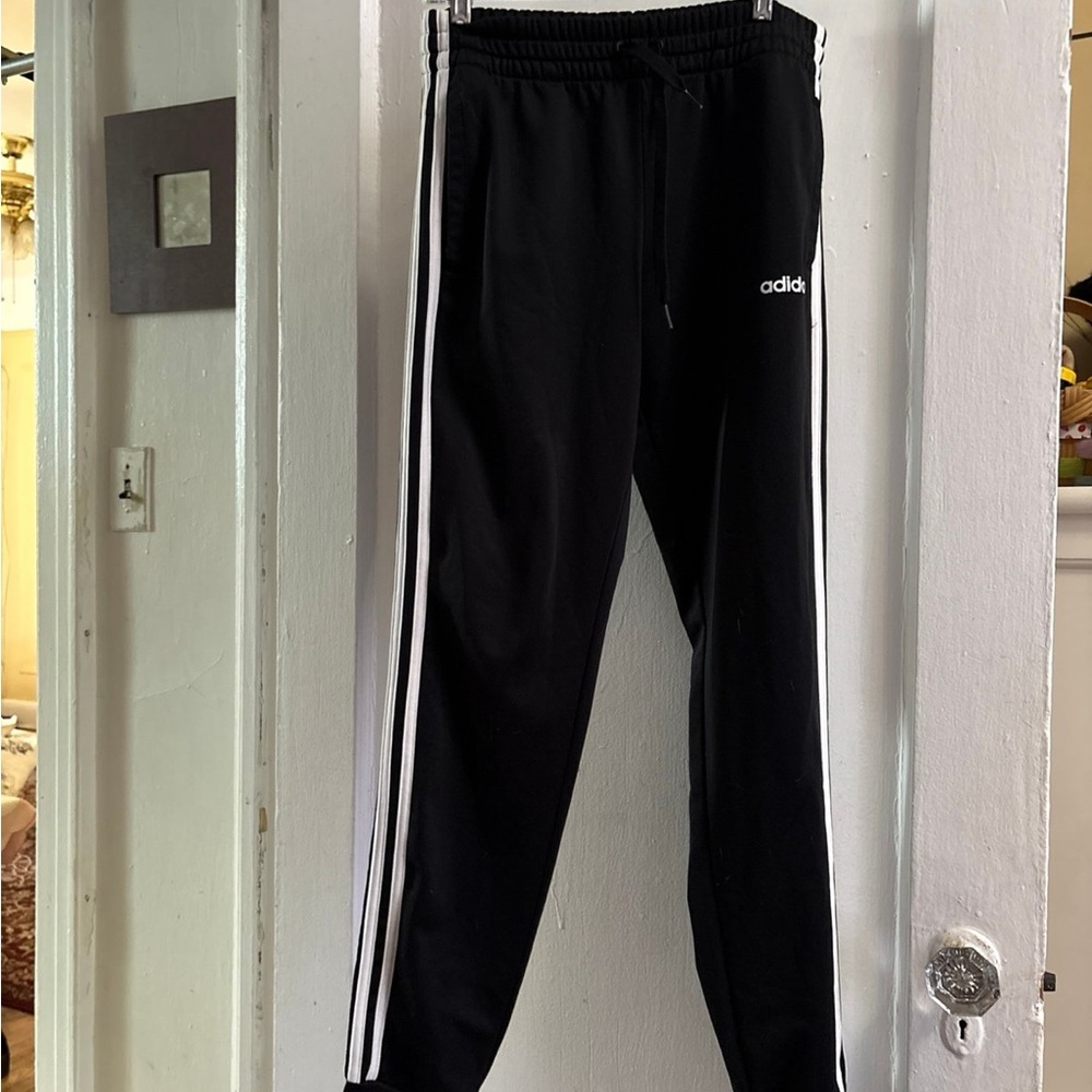 Adidas Black and White Sweatpants Iconic Athletic Design